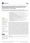 Research paper thumbnail of Effect of Composite Core Materials on Fracture Resistance of Endodontically Treated Teeth: A Systematic Review and Meta-Analysis of In Vitro Studies