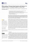 Research paper thumbnail of Early loading of titanium dental implants with an intra-operatively conditioned hydrophilic implant surface after 21 days of healing