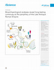 Research paper thumbnail of Bioarchaeological analyses reveal long-lasting continuity at the periphery of the Late Antique Roman Empire