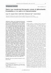 Research paper thumbnail of Matrix type transdermal therapeutic systems of glibenclamide: Formulation, ex vivo and in vivo characterization