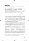 Research paper thumbnail of Forensic archaeology and humanitarian context: : Localization, recovery and
documentation of human remains