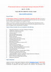 Research paper thumbnail of Call for paper-4th International Conference on Integrating Technology in Education (ITE 2023)