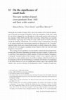 Research paper thumbnail of On the significance of small finds: two new mother-of-pearl cross pendants from 'Atlit and their wider context