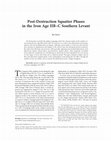 Research paper thumbnail of Post-Destruction Squatter Phases in the Iron Age IIB–C Southern Levant