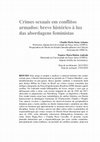 Research paper thumbnail of Crimes sexuais em conflitos armados: breve histórico à luz das abordagens feministas