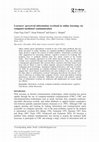 Research paper thumbnail of Learners’ perceived information overload in online learning via computer-mediated communication