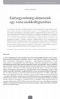 Research paper thumbnail of Esélyegyenlőségi dimenziók egy roma szakkollégiumban