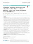 Research paper thumbnail of Unravelling population genetic structure with mitochondrial DNA in a notional panmictic coastal crab species: sample size makes the difference