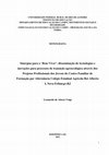 Research paper thumbnail of Sinergias para o ‘Bem Viver’: disseminação de tecnologias e inovações para processos de transição agroecológica através dos Projetos Profissionais dos Jovens do Centro Familiar de Formação por Alternância Colégio Estadual Agrícola Rei Alberto I, Nova Friburgo-RJ