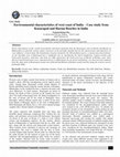 Research paper thumbnail of Environmental characteristics of west coast of India -Case study from Kasaragod and Harnai Beaches in India