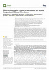 Research paper thumbnail of Effect of Geographical Location on the Phenolic and Mineral Composition of Chetoui Olive Leaves