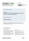 Research paper thumbnail of You're the One that I Want! Public Employment and Women's Labor Market Outcomes