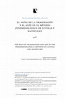 Research paper thumbnail of El papel de la imaginacion y el arte en el metodo fenomenologico de Levinas y Bachelard