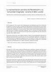 Research paper thumbnail of La representación socrática de Mendelssohn y su "comunidad imaginada", durante el Affair Lavater