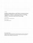 Research paper thumbnail of Auditor independence and client economic power: Qualitative evidence and propositions involving auditors' emotions and moral reasoning