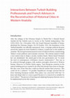 Research paper thumbnail of Interactions Between Turkish Building Professionals and French Advisors in the Reconstruction of Historical Cities in Western Anatolia