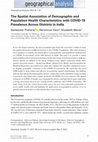 Research paper thumbnail of The Spatial Association of Demographic and Population Health Characteristics with COVID-19 Prevalence Across Districts in India