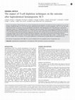 Research paper thumbnail of The impact of T-cell depletion techniques on the outcome after haploidentical hematopoietic SCT