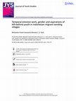 Research paper thumbnail of Temporal emotion work, gender and aspirations of left-behind youth in Indonesian migrant-sending villages