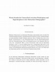 Research paper thumbnail of Worin besteht der Unterschied zwischen Präskription und Superskription in der tibetischen Orthographie