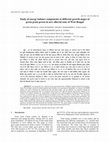 Research paper thumbnail of Study of energy balance components at different growth stages of green gram grown in new alluvial zone of West Bengal