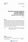 Research paper thumbnail of Re-thinking everyday metaphors through Indigenous Ghanaian languages: Shifting the center to the margins