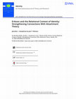 Research paper thumbnail of Erikson and the Relational Context of Identity: Strengthening Connections With Attachment Theory