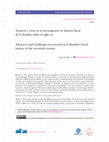 Research paper thumbnail of Avances y retos en la investigación en historia fiscal de Colombia sobre el siglo Advances and Challenges in research in Colombia's fiscal history of the twentieth century