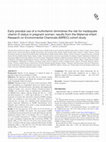 Research paper thumbnail of Early prenatal use of a multivitamin diminishes the risk for inadequate vitamin D status in pregnant women: results from the Maternal-Infant Research on Environmental Chemicals (MIREC) cohort study