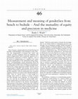 Research paper thumbnail of Measurement and meaning of gender/sex from bench to bedside – And the mutuality of equity and precision in medicine