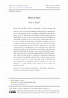 Research paper thumbnail of What Is Real?