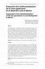 Research paper thumbnail of Assessment of the institutionalization of the new governance in rural development in Mexico