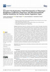 Research paper thumbnail of Towards i5 Ecohydraulics: Field Determination of Manning’s Roughness Coefficient, Drag Force, and Macroinvertebrate Habitat Suitability for Various Stream Vegetation Types