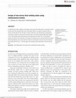 Research paper thumbnail of Design of two-storey final settling tanks using mathematical models