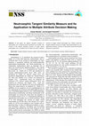 Research paper thumbnail of Kalyan Mondal and Surapati Pramanik, Neutrosophic Tangent Similarity Measure and Its Application to Multiple Attribute Decision Making Neutrosophic Tangent Similarity Measure and Its Application to Multiple Attribute Decision Making