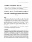 Research paper thumbnail of Some Distance Measures Of Single Valued Neutrosophic Hesitant Fuzzy Sets And Their Applications To Multiple Attribute Decision Making