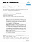 Research paper thumbnail of Surface electromyography as a screening method for evaluation of dysphagia and odynophagia