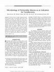 Research paper thumbnail of Microbiology of Peritonsillar Abscess as an Indication for Tonsillectomy