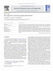 Research paper thumbnail of New approach to natural gas quality determination