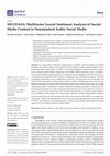 Research paper thumbnail of MULDASA: Multifactor Lexical Sentiment Analysis of Social-Media Content in Nonstandard Arabic Social Media