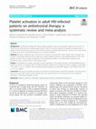 Research paper thumbnail of Platelet activation in adult HIV-infected patients on antiretroviral therapy: a systematic review and meta-analysis