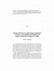 Research paper thumbnail of Daring to Dream: Learning about Community Trauma, Accountability and Building the Future in Post-War Forums in Croatia