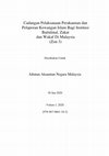 Research paper thumbnail of Cadangan pelaksanaan perakaunan dan pelaporan kewangan Islam bagi Institusi Baitulmal, zakat dan wakaf di Malaysia (Zon 3)