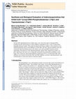 Research paper thumbnail of Synthesis and Biological Evaluation of Indenoisoquinolines That Inhibit Both Tyrosyl-DNA Phosphodiesterase I (Tdp1) and Topoisomerase I (Top1)