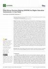 Research paper thumbnail of Data-Driven Decision-Making (DDDM) for Higher Education Assessments: A Case Study