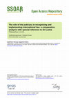 Research paper thumbnail of The Role of the Judiciary in Recognizing and Implementing International Law: A Comparative Analysis with Special Reference to Sri Lanka