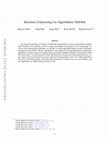 Research paper thumbnail of Machine Unlearning via Algorithmic Stability