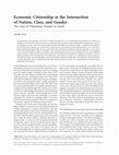 Research paper thumbnail of Economic citizenship at the Intersection of Nation, Class, and Gender The Case of Palestinian Women in Israel