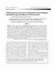 Research paper thumbnail of Clinical spectrum and causes of abnormal uterine bleeding in reproductive age according to two FIGO systems