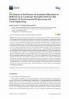 Research paper thumbnail of The Impact of the Process of Academic Education on Differences in Landscape Perception between the Students of Environmental Engineering and Civil Engineering